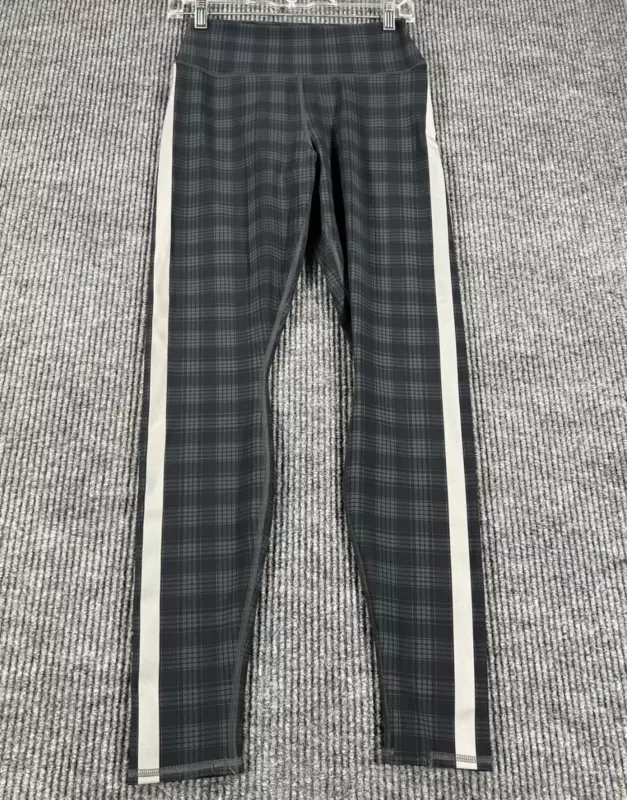 alo-yoga plaid workout active casual gym lift run leggings