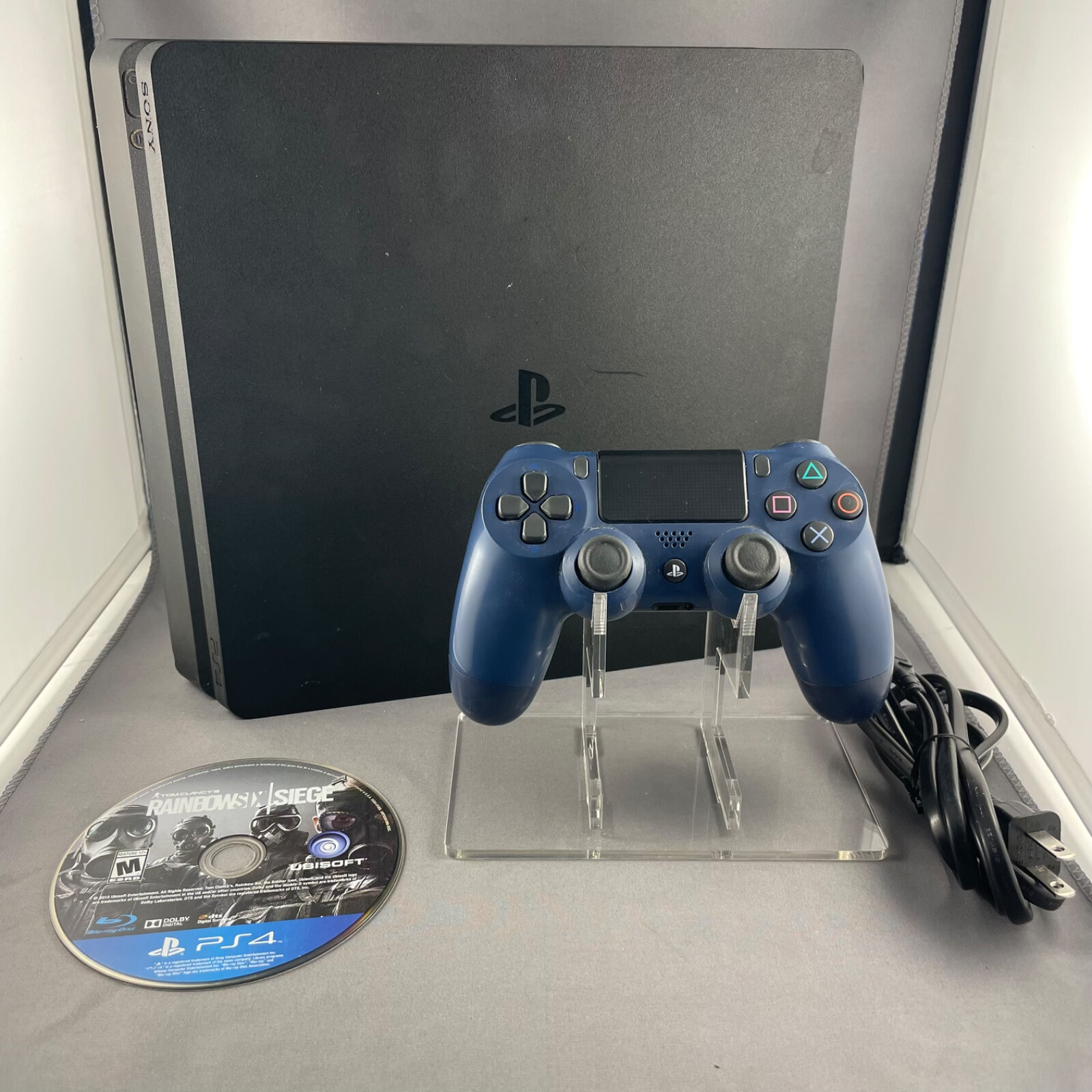 PS4 Slim 1TB Sony PlayStation 4 Console Bundle – Controller, 1 Game & Power Cord