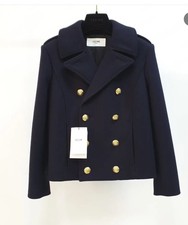 Celine Cropped Coat, Size 40