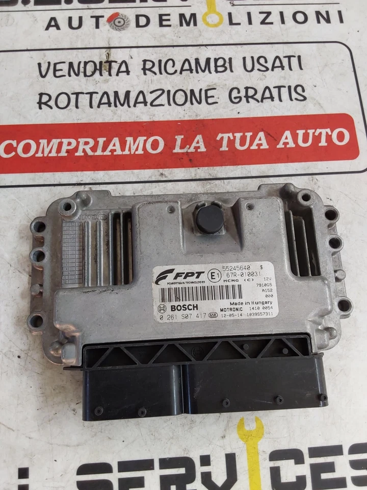 CENTRALINA MODULO UNITA COMANDO GESTIONE MOTORE ECU LANCIA DELTA III 1.4 T-JET   - Immagine 2 di 4