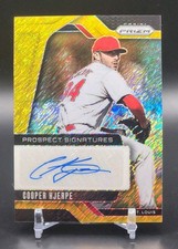 Cooper Hjerpe-2025 Prizm FOTL Gold Shimmer Prospect Signatures Prizm 2/2, #PS-CH