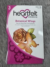 Heartfelt Creations Botanical Wings Craft Dies HCD1-758 3pc Butterfly Flowers