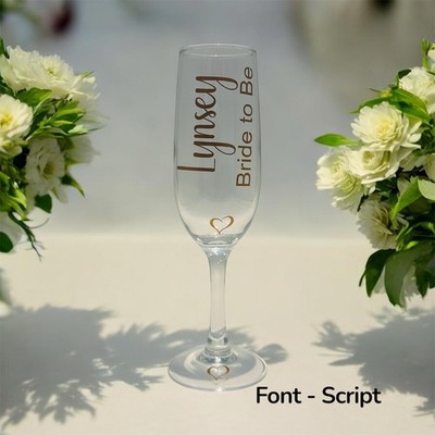 Personalisierte Champagner/Prosecco Glas Flöten Hochzeiten Junggesellinnenabschied, Geburtstag, Abschlussball