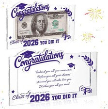 2026 Graduation Money Holder, Acrylic Graduation Money Cash Envelope Box, Gra...