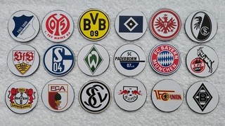 1st BL Aral Football Magnetic Pin (Ø4cm) Set 18 Pieces All Clubs Season 26/27