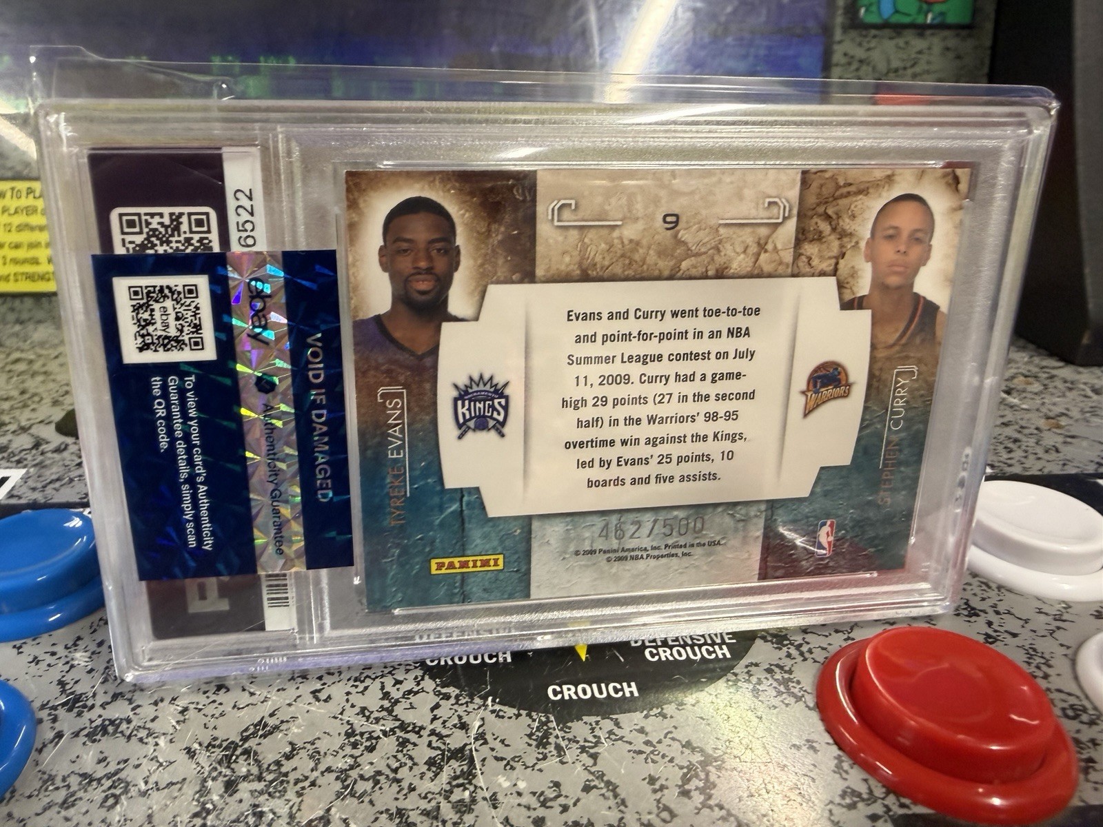 2009-10 Panini Rookies & Stars Stephen Curry Rookie Studio SP RC Gold /500 PSA 8 view 7