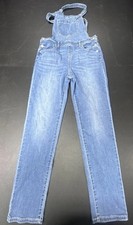 Cat  Jack Blue Overalls Girls 14/16 Denim Jean