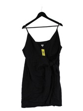 Arket Wrap Midi Dress M in Black