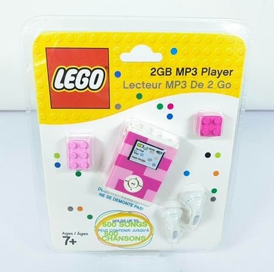 LEGO 2GB MP3 Player Classic Brick Design Pink Color Portable Music Player