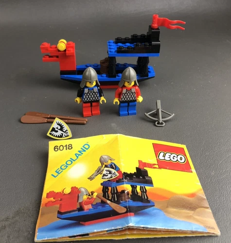 LEGO Castle (6018) Black Falcons Battle Dragon (1990) - 100% Complete w/ Manual