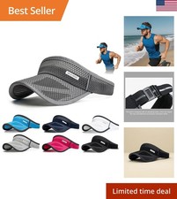 Sun Visor Hat Unisex Adjustable Wide Brim UV Protection Sports Cap Outdoor Golf