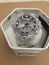 PINIDOUS Herren-Armbanduhr für Herren, digitale Sportuhr, transparent Neu