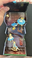 Disney Alice In Wonderland 65th Anniversary 4 Pin Box Set! Rabbit Hole! LE500!