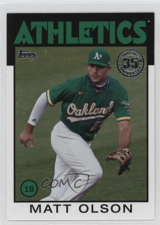 2021 Topps 1986 Baseball 35th Anniversary Series 2 Matt Olson #86B-44 1ro4