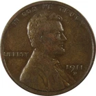 1911 D Lincoln Wheat Cent VF Very Fine Penny 1c Coin SKU:I25684