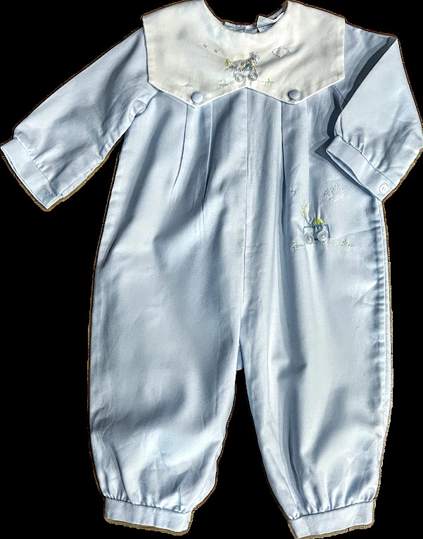 Vintage 90s Rosey Kids Bubble long sleeve Romper Sailor Baby Sz 9 Months