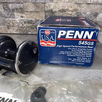 Penn 545 GS Fishing Reel • Graphite Frame • 6:1 Ratio•USA XLNT