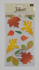 Jolee's Epoxy Fall Leaves Scrapbooking Stickers