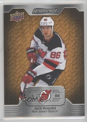2023-24 Upper Deck Engrained 135/349 Jack Hughes #8 x4f