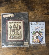 Dimensions Backyard Birdhouses And Curly-Q’s Bird House Needle Point Kits