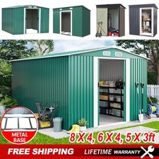 Metal Garden Shed 6 X 4, 8 X 4, 8 X 6, 10 X 8 Garden Storage WITH FREE BASE 2026