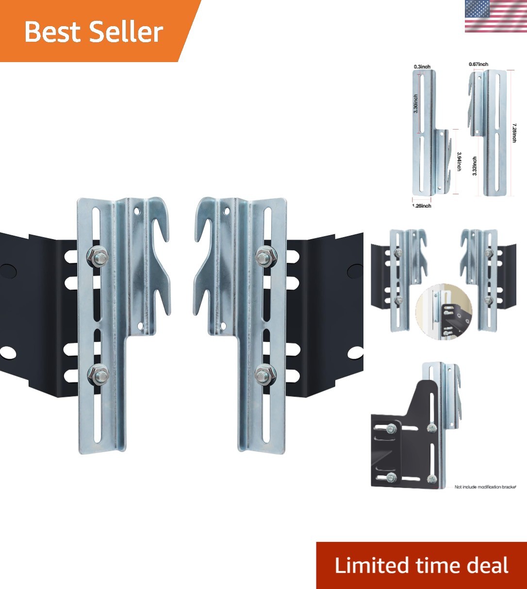 Bracket Kit - Effortless Headboard Conversion
