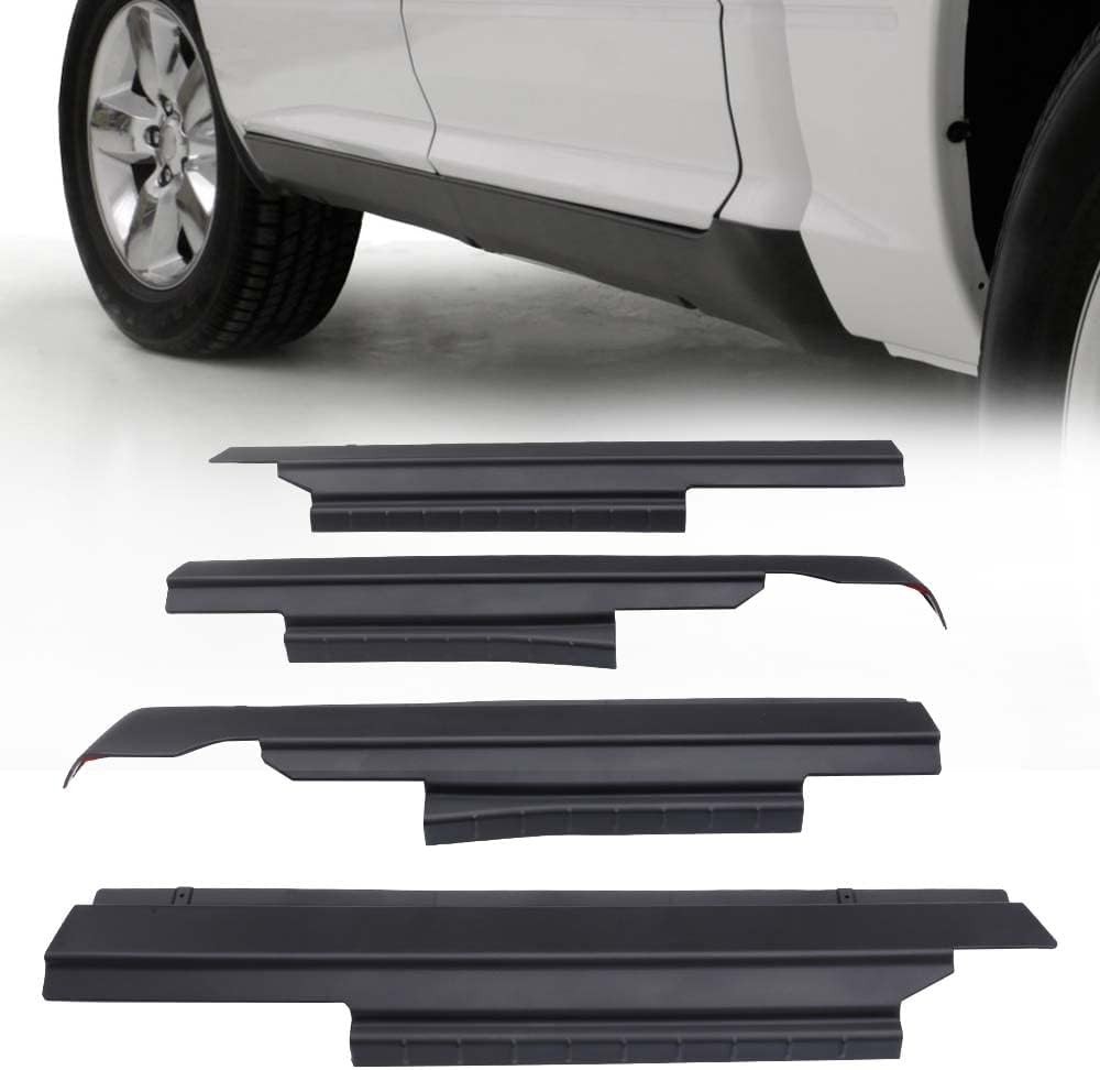 Rocker Panel Guard Cover 4pcs Compatible with Dodge Ram 1500 Crew Cab 2009-2018,