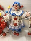 Vintage 1989 Heritage Mint Porcelain Clown Dolls Set of 3 with Original Tags — photo 8