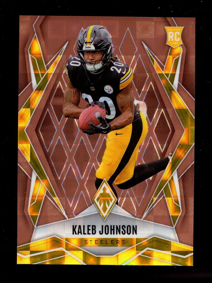 2025 PHOENIX BRONZE PANDORA #182 KALEB JOHNSON RC 25/125 STEELERS