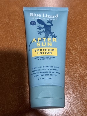 New Blue Lizard After Sun Soothing Lotion 6 Oz With Cooling Aloe & Cucumber