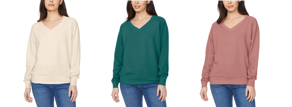 Buffalo Women's Fleece V-Neck Pullover | eBay