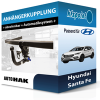 Auto Hak AnhäNgekupplung Abnehmbar Passend FüR Hyundai Santa Fe 09.2012-06.2018