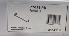 Delta 77618-RB Stryke 18" Towel Bar - Venetian Bronze