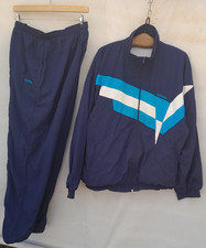 Vintage adidas Tracksuit Mens Large Blue Embroidered Logo 80s Joggers