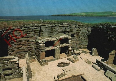 Ansichtskarte ~ Orkney, Skara Brae, neolithisches Dorf