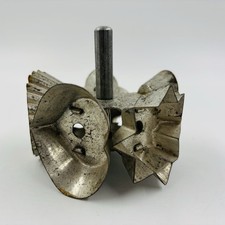 Vtg DRGM W. Germany Metal Rolling Rotary Pastry Cookie Cutter 5 Shapes Heart