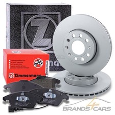 ZIMMERMANN BREMSSCHEIBEN + BELÄGE +WK VORNE FÜR AUDI A3 8P BJ 03-13