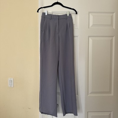 Aritzia Wilfred Pleated Effortless Pants Purple