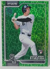 2026 Topps Holiday- Green Easter Leaves Foil Kyle Teel #201 RC - White Sox