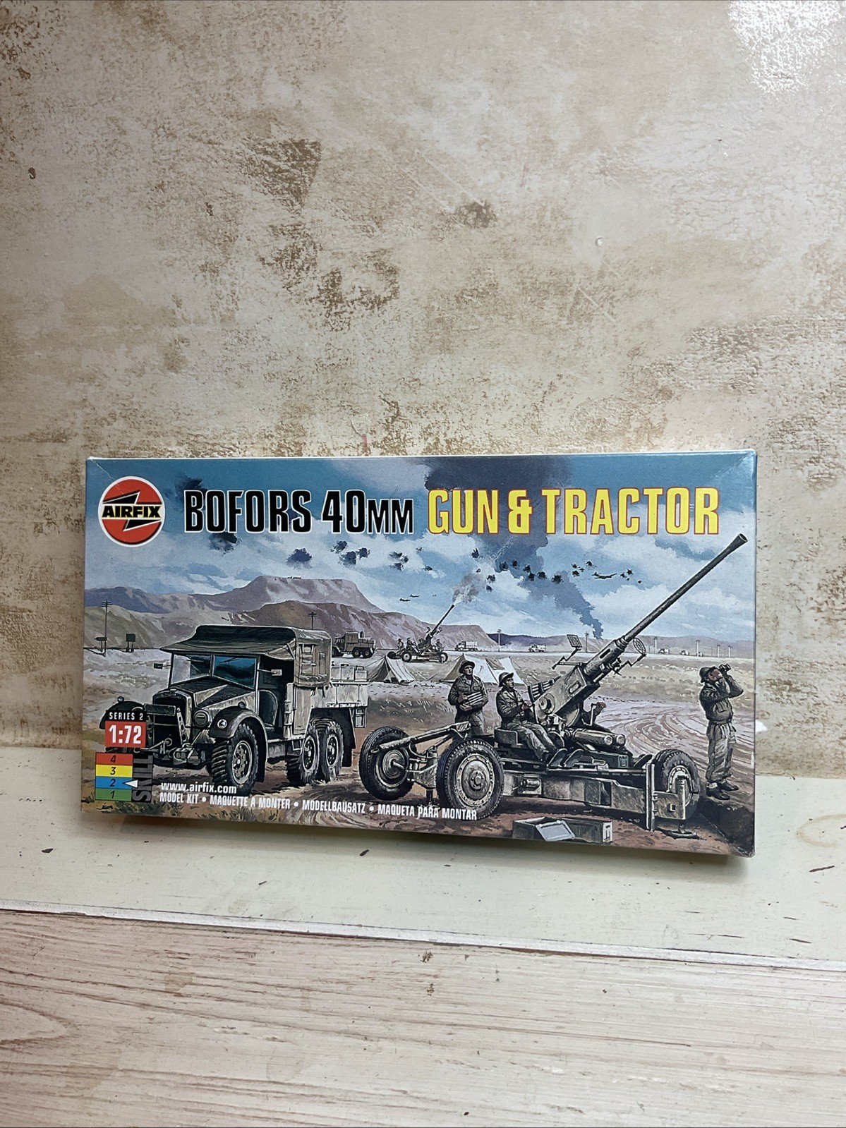 Airfix #02314 BOFORS 40MM GUN AND TRACTOR, Series 2, 1:72 Scale Kit