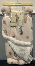 NEW Pooh Bear Collection Winnie The Pooh Piglet Pink 30"x40" Baby Blanket Girls