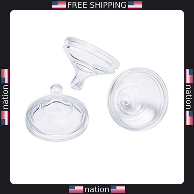 Boon Nursh Fast Flow Silicone Baby Bottle Nipples - 3 Pack