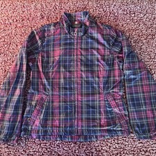 ARIAT Women  s Purple Plaid International Fit For A Rider Full Zip Jacket Size M