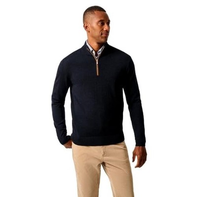 Johnnie-O johnnie-O Mens Raynor Merino 1/4 Zip Sweater, Shanty (US, Alpha,
