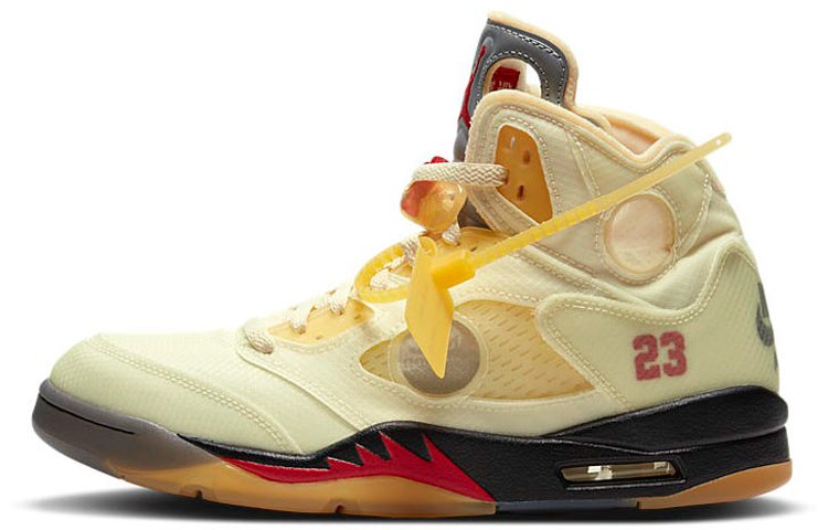 Size 6 - Jordan 5 SP x Off-White Mid Sail for sale online | eBay