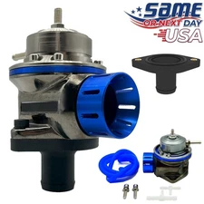 BLUE FV 40mm BOV Blow off Valve Kit with 25mm 1" inch Bolt-On Hose Adapter