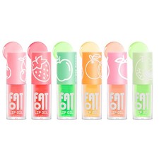 Women Fruit Scent Nourishing 1Pcs Clear Lip Gloss Color Changed Lip Oil