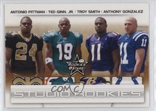 2007 Leaf Rookies & Stars Studio Antonio Pittman Troy Smith Anthony Gonzalez 0d2