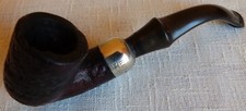 Antique/ Vintage K & P Peterson Briar Smoking Pipe With Shamrock Wolfhound Mount