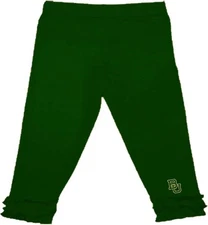 Two Feet Ahead Infant Baby Girl Ruffled Leggings Football Baylor Bears 12 months